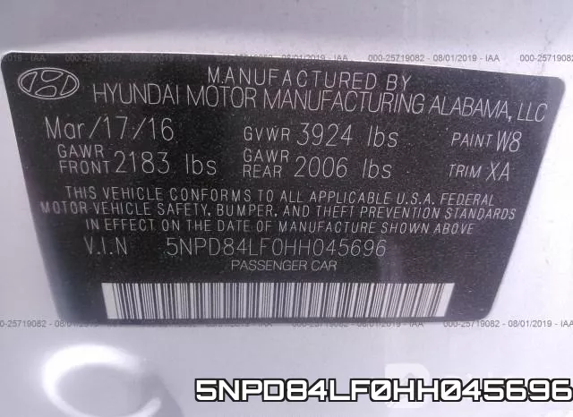 5NPD84LF0HH045696 фото 9