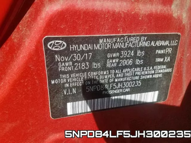 5NPD84LF5JH300235 фото 2
