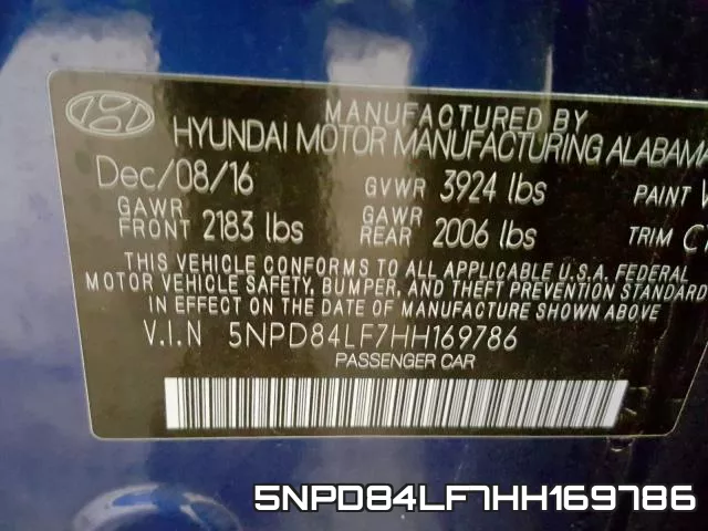 5NPD84LF7HH169786 фото 2