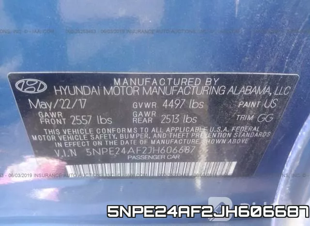 5NPE24AF2JH606687 фото 10