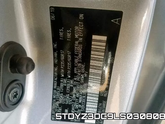 5TDYZ3DC9LS030808 фото 2