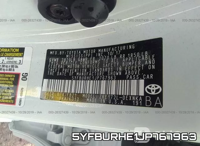 5YFBURHE1JP767963 фото 10