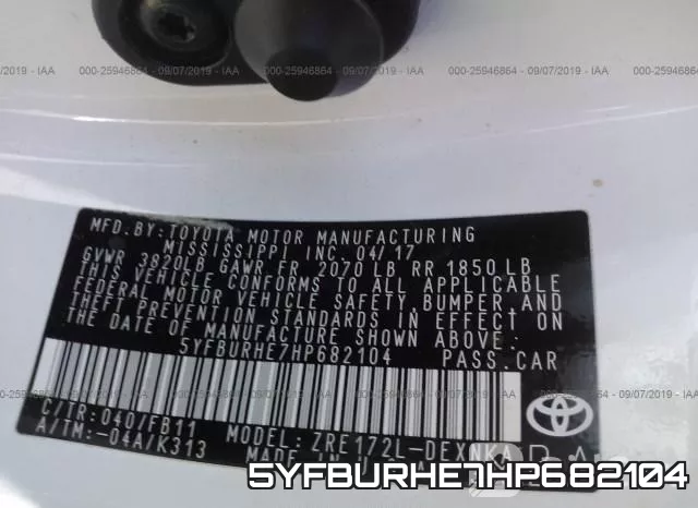 5YFBURHE7HP682104 фото 10