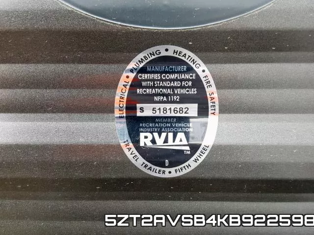 5ZT2AVSB4KB922598 фото 9