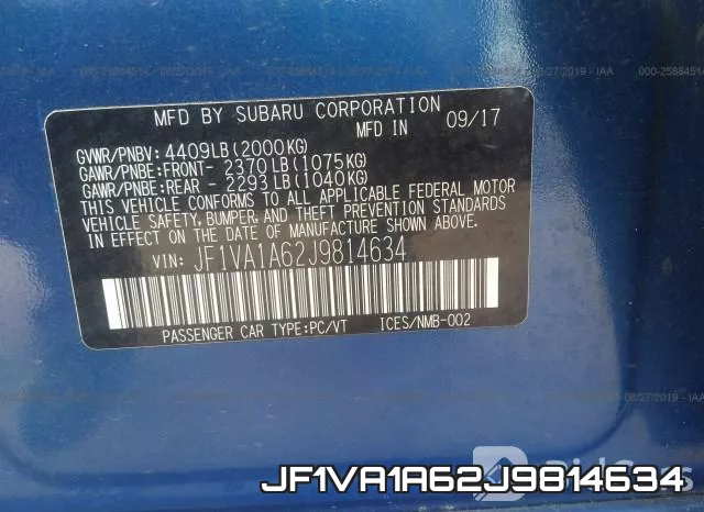 JF1VA1A62J9814634 фото 10