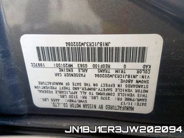 JN1BJ1CR3JW202094 фото 2