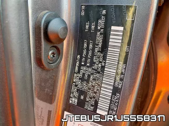 JTEBU5JR1J5558317 фото 2