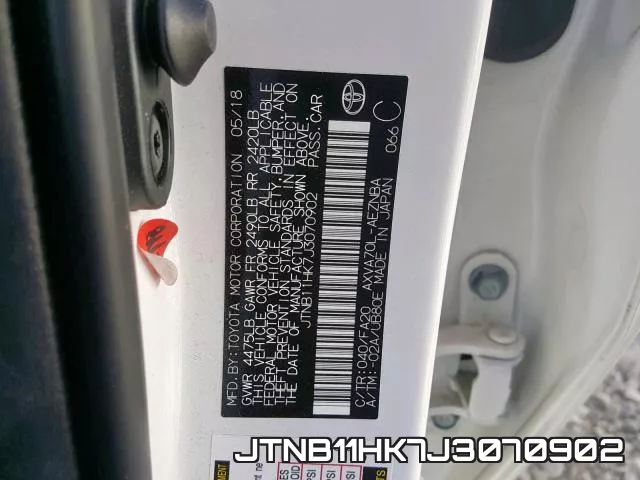 JTNB11HK7J3070902 фото 2