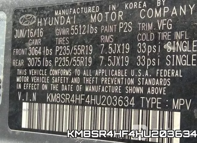 KM8SR4HF4HU203634 фото 10
