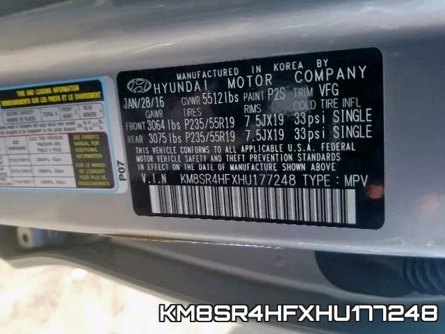 KM8SR4HFXHU177248 фото 2