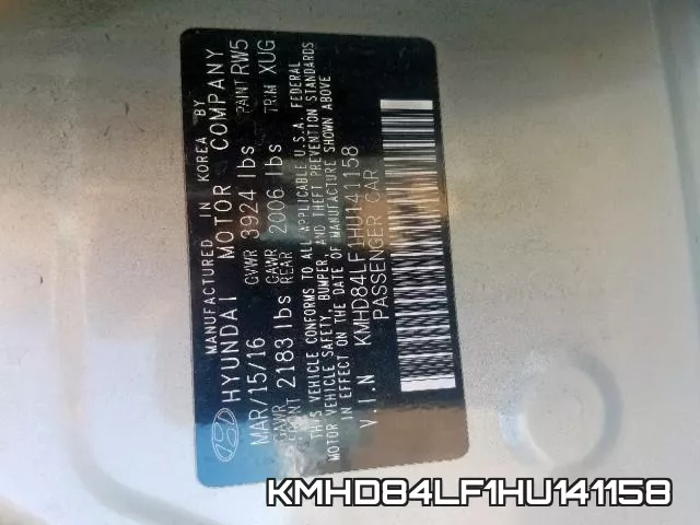 KMHD84LF1HU141158 фото 2