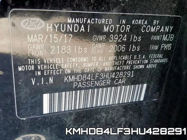 KMHD84LF3HU428291 фото 2