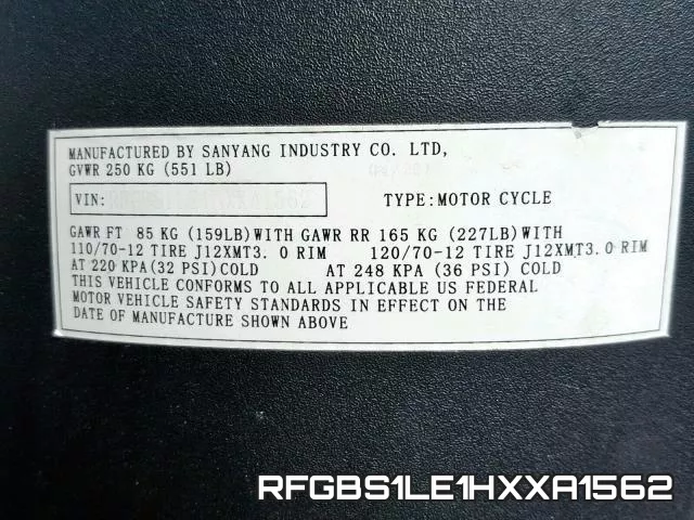RFGBS1LE1HXXA1562 фото 2