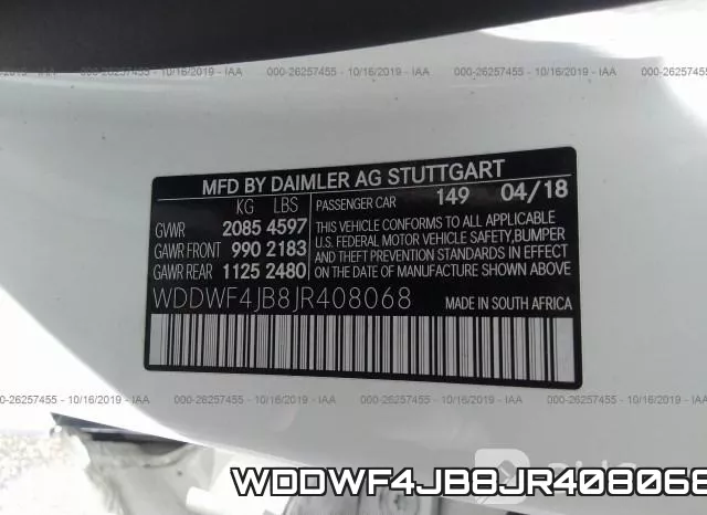WDDWF4JB8JR408068 фото 9