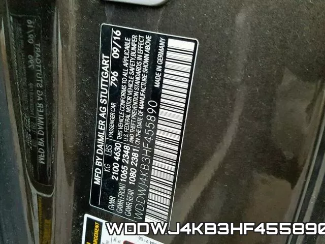 WDDWJ4KB3HF455890 фото 2