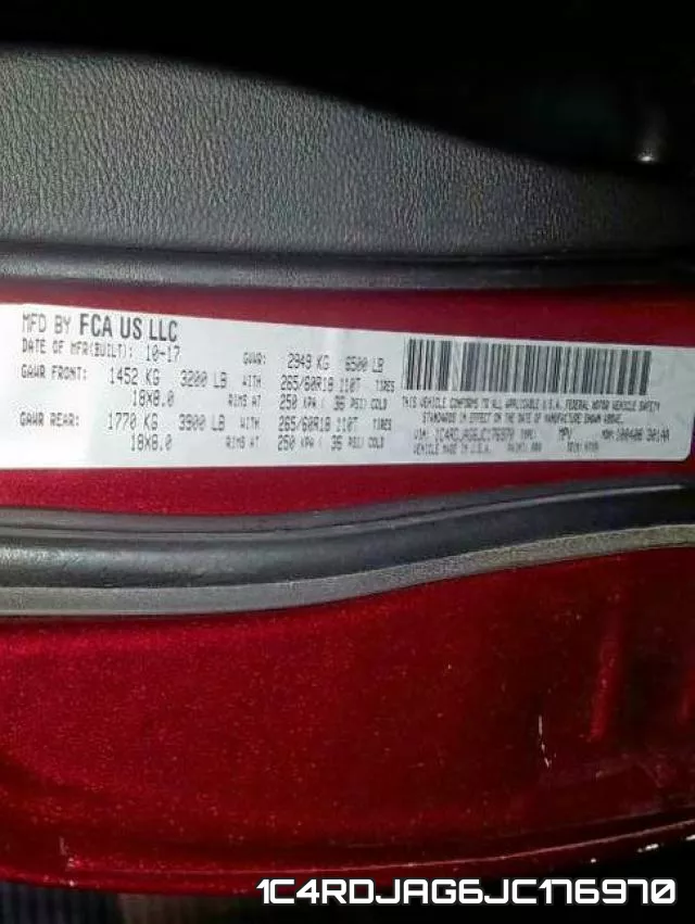 1C4RDJAG6JC176970 фото 2