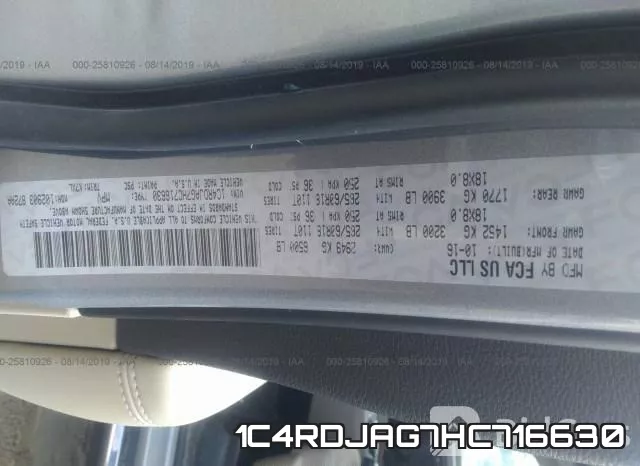 1C4RDJAG7HC716630 фото 10