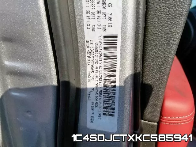 1C4SDJCTXKC585941 фото 2