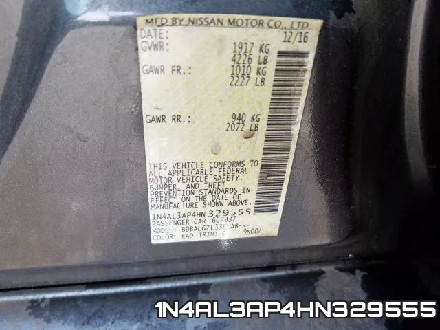 1N4AL3AP4HN329555 фото 2