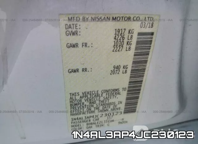1N4AL3AP4JC230123 фото 9
