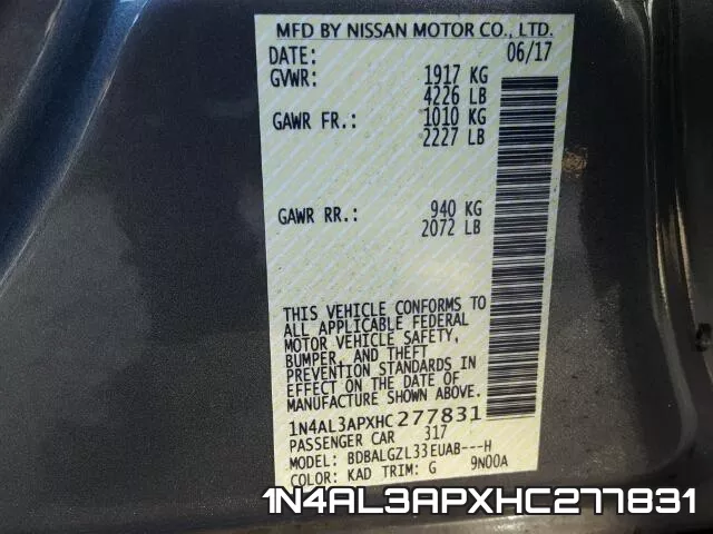 1N4AL3APXHC277831 фото 2