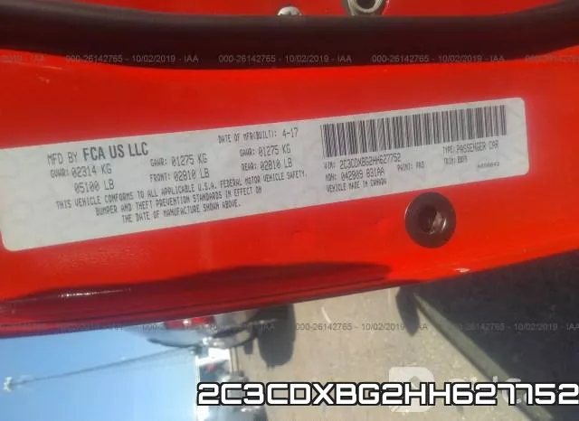 2C3CDXBG2HH627752 фото 10
