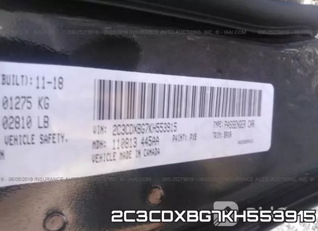 2C3CDXBG7KH553915 фото 9