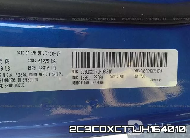 2C3CDXCT7JH164010 фото 10