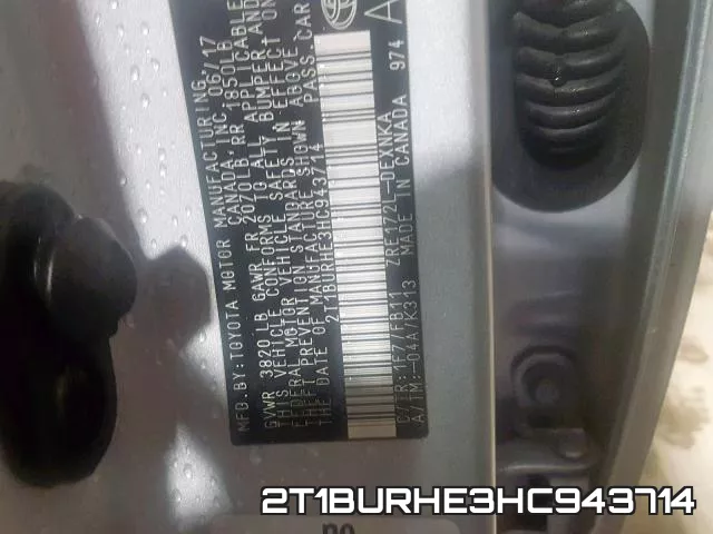 2T1BURHE3HC943714 фото 2