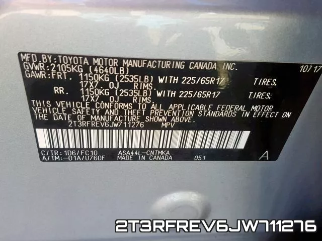 2T3RFREV6JW711276 фото 2