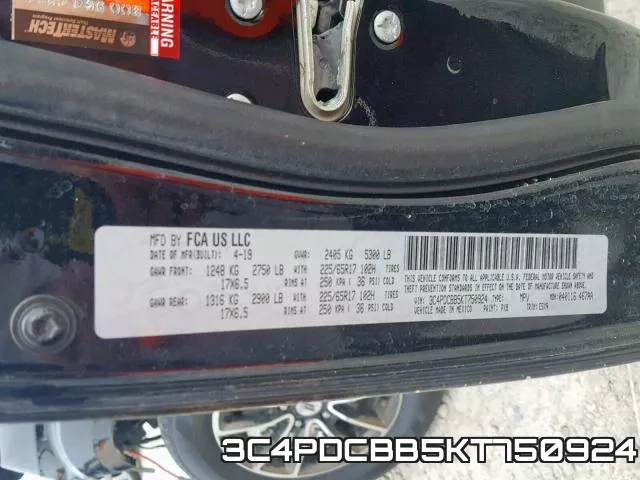 3C4PDCBB5KT750924 фото 2