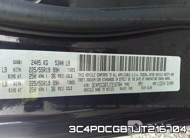 3C4PDCGB7JT216704 фото 10