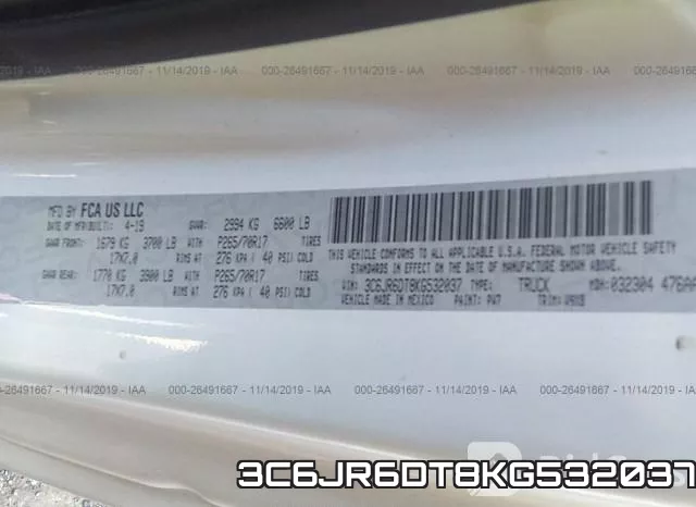 3C6JR6DT8KG532037 фото 10