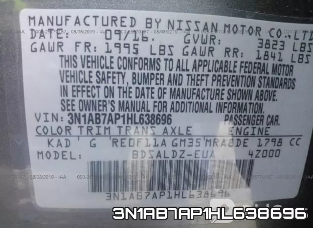3N1AB7AP1HL638696 фото 10