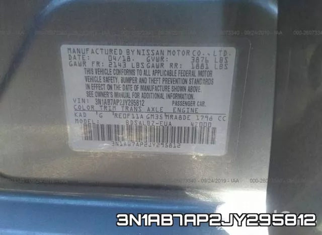 3N1AB7AP2JY295812 фото 10
