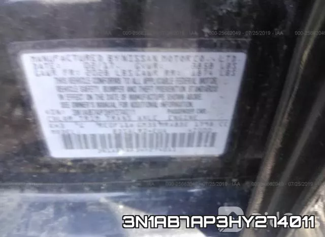 3N1AB7AP3HY274011 фото 10