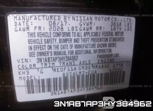 3N1AB7AP3HY384962 фото 10