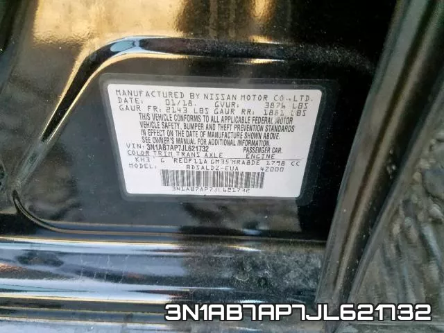 3N1AB7AP7JL621732 фото 2