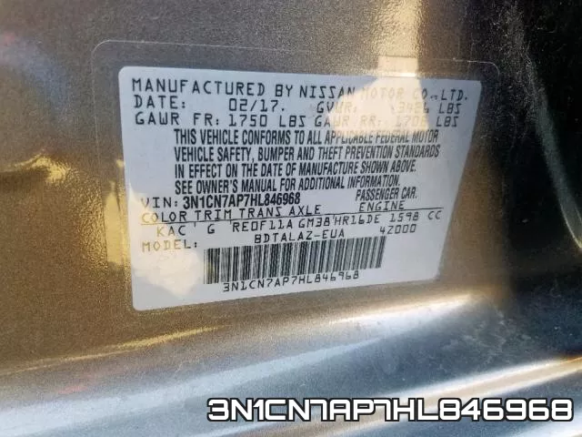 3N1CN7AP7HL846968 фото 2