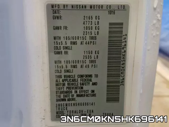 3N6CM0KN5HK696141 фото 2