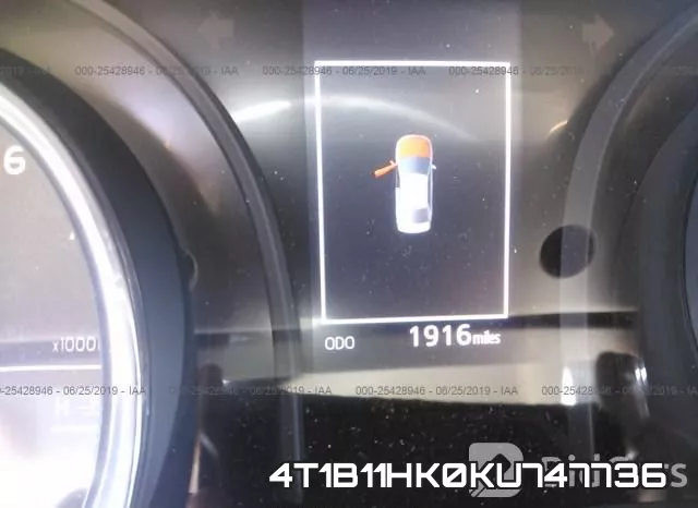 4T1B11HK0KU747736 фото 8