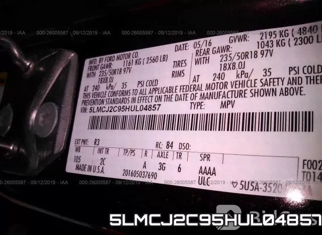5LMCJ2C95HUL04857 фото 10
