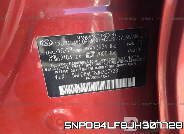 5NPD84LF8JH307728 фото 10