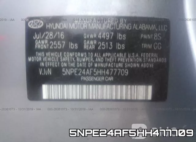 5NPE24AF5HH477709 фото 10