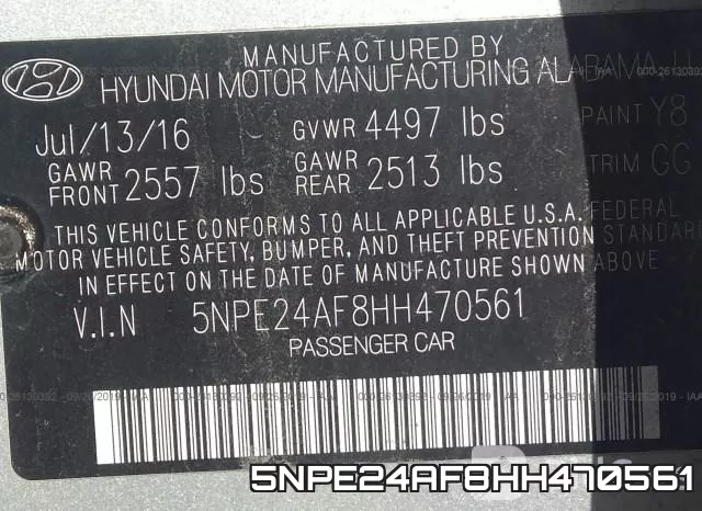 5NPE24AF8HH470561 фото 10