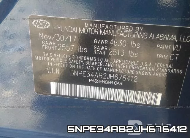 5NPE34AB2JH676412 фото 10