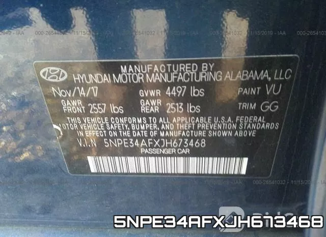 5NPE34AFXJH673468 фото 9