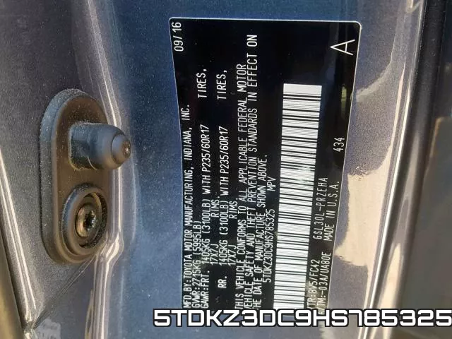5TDKZ3DC9HS785325 фото 2