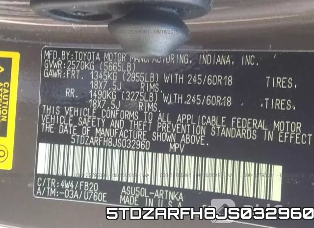 5TDZARFH8JS032960 фото 10
