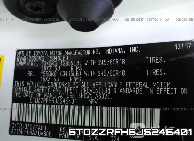 5TDZZRFH6JS245401 фото 10